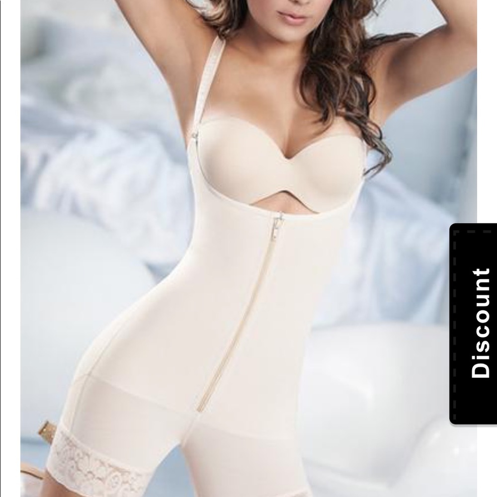 New- Body Shapewear; Atenas Zip Booty Body Shaper